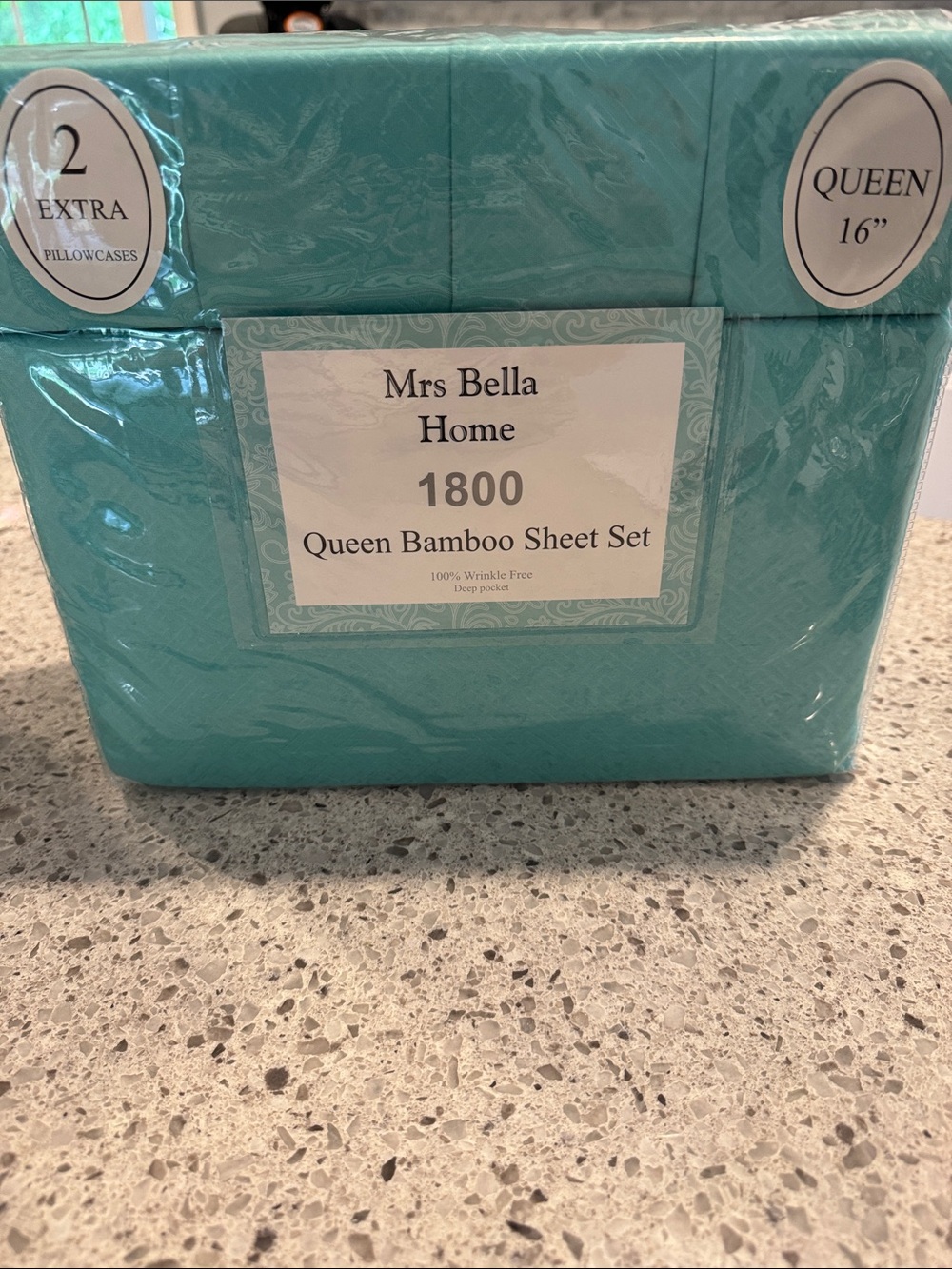 Queen Bamboo Sheet Set in Teal